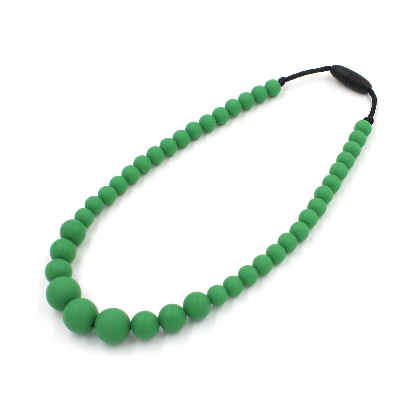 Christmas Green Silicon rubber bead necklace