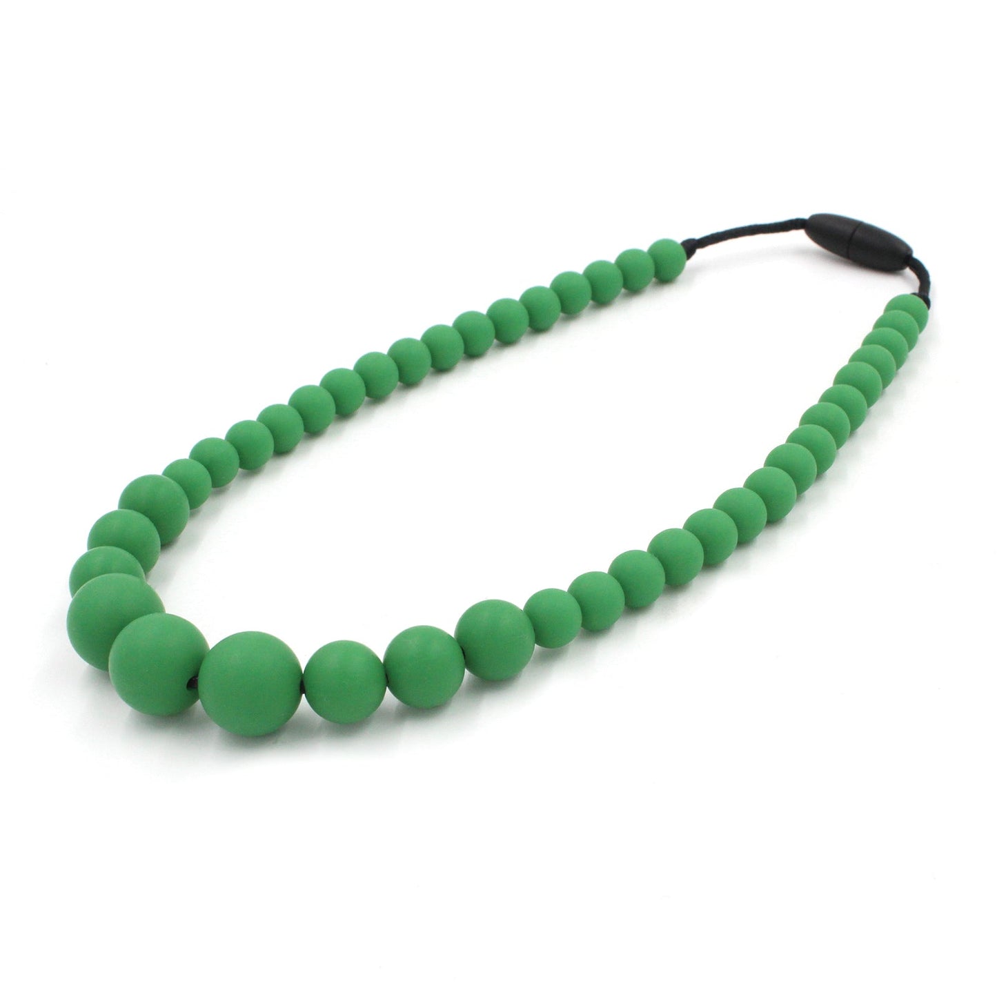 Christmas Green Silicon rubber bead necklace