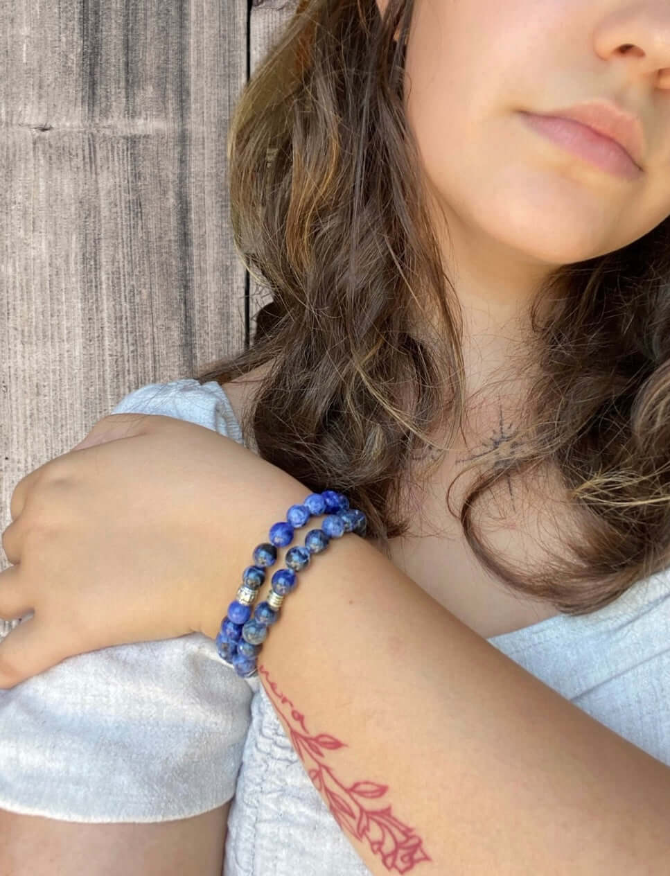 Lapis Lazuli Bead Bracelet