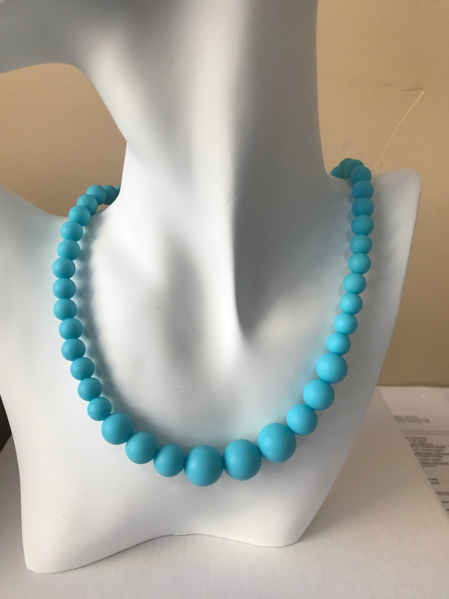 Scuba Silicon rubber bead necklace