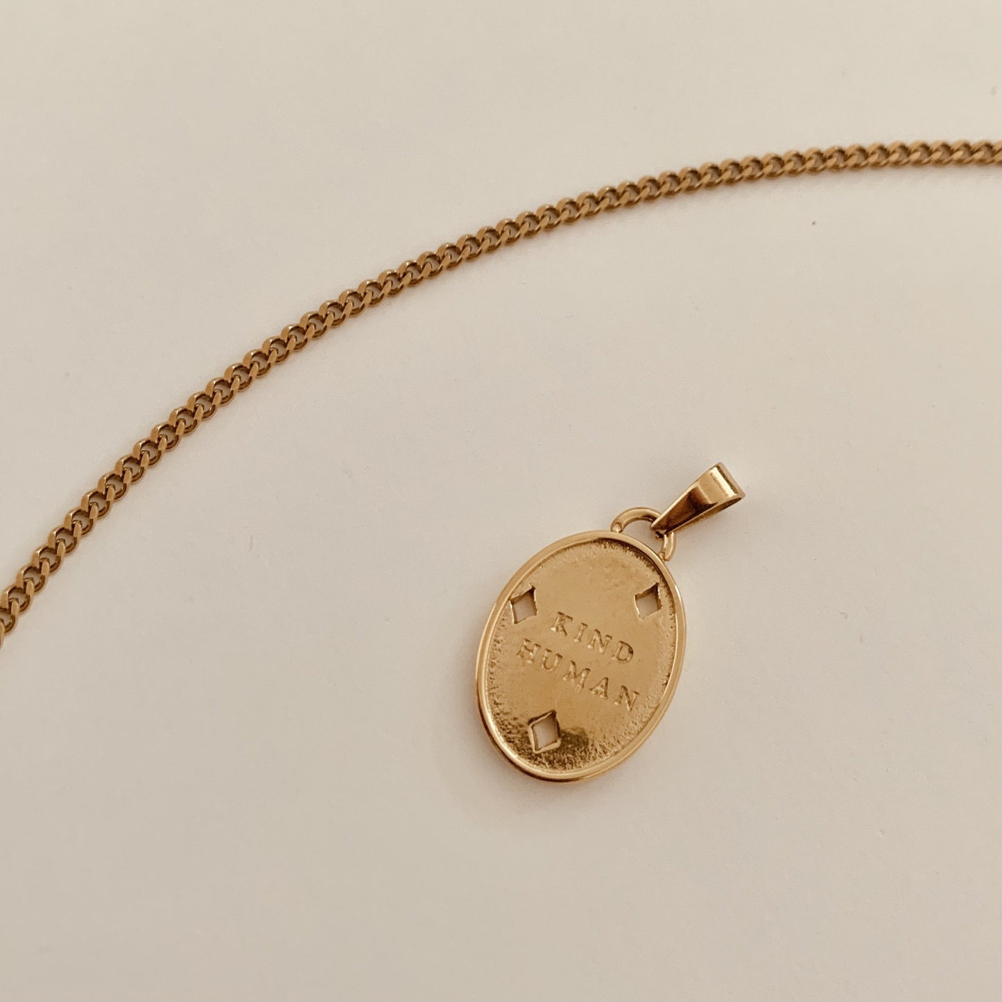 Kind Human Necklace- Gold